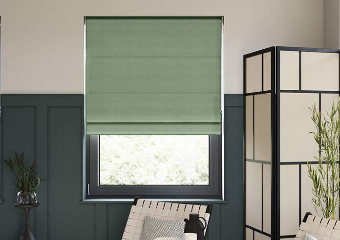 Shima Faux Silk, Fern - Roman Blind - Image 3